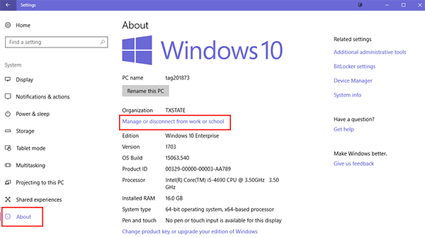Network Screenshot