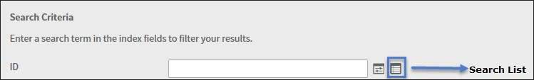 Search List icon
