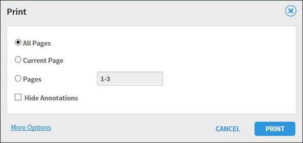print range selection options