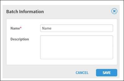 Changing Batch Name