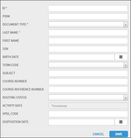 query results window