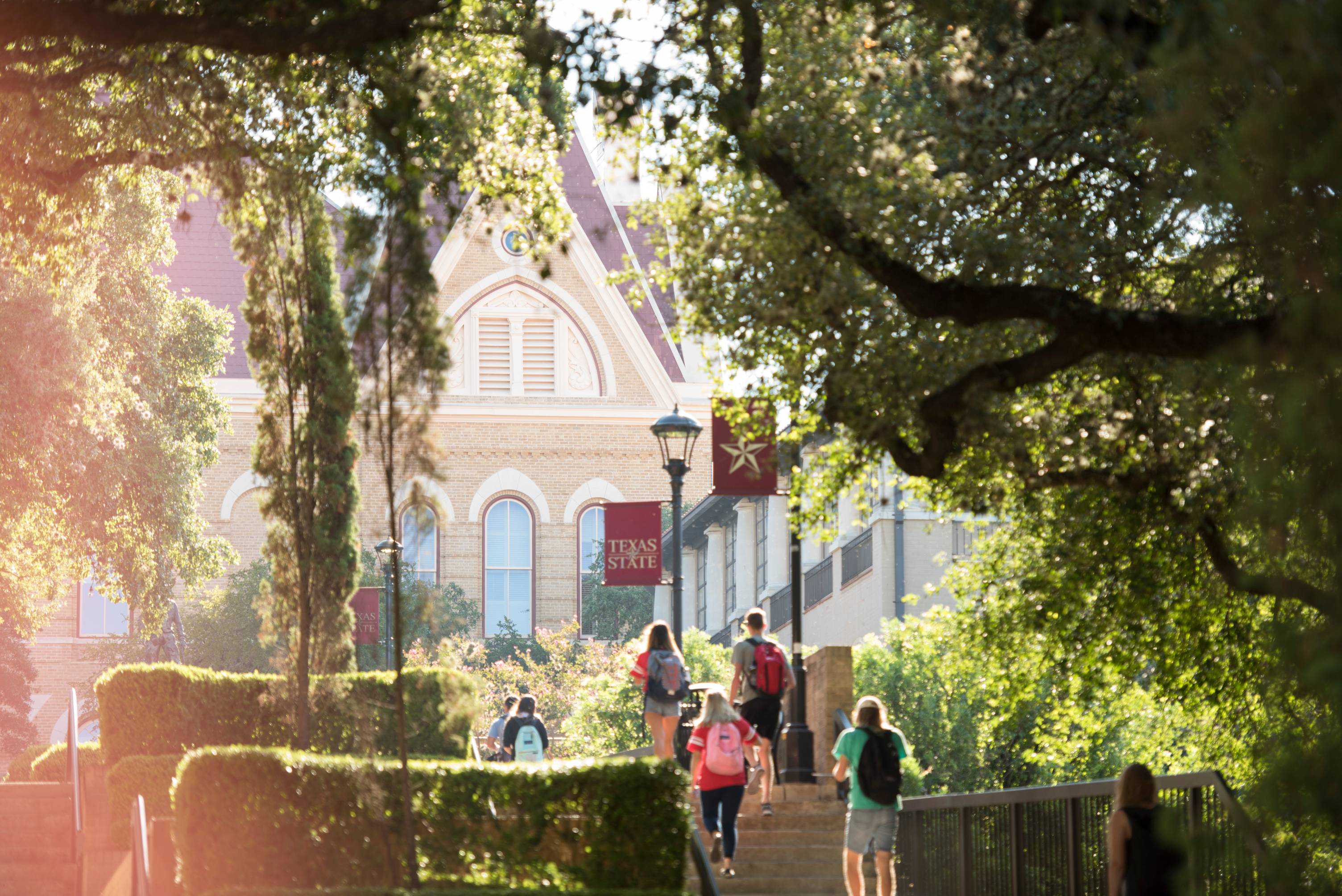 walk up to old main