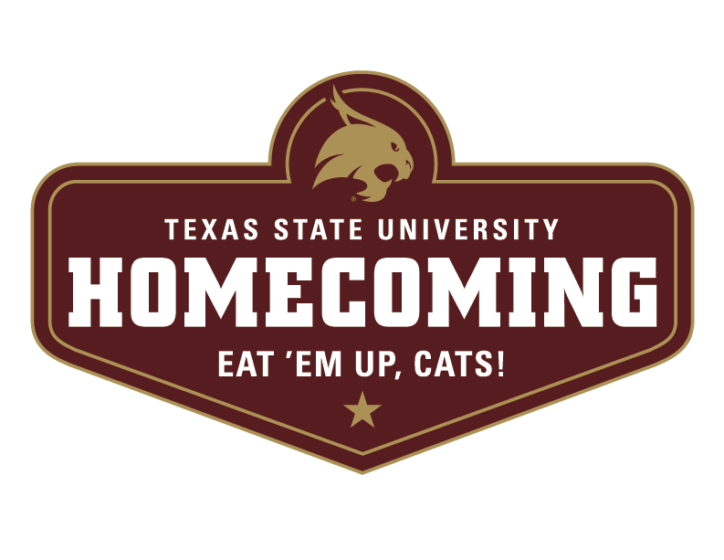 Texas State University homecoming logo